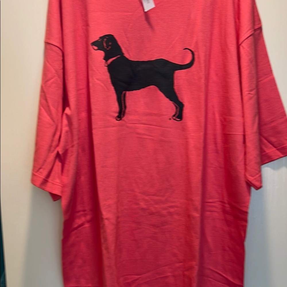 Pink and Black Dog Silhouette Clothing